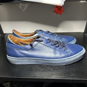Beckett Simonon Reid Men's Size 11.5 EU 45 Blue Leather Sneaker Casual Shoes
